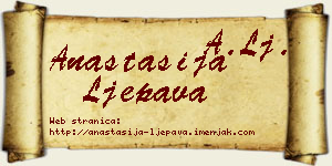 Anastasija Ljepava vizit kartica